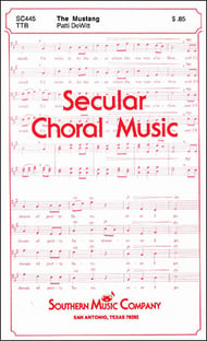 Mustang TTB choral sheet music cover Thumbnail